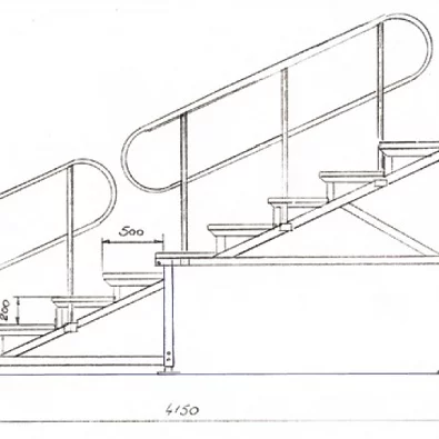 Tribune, mobil og sammenklappbar