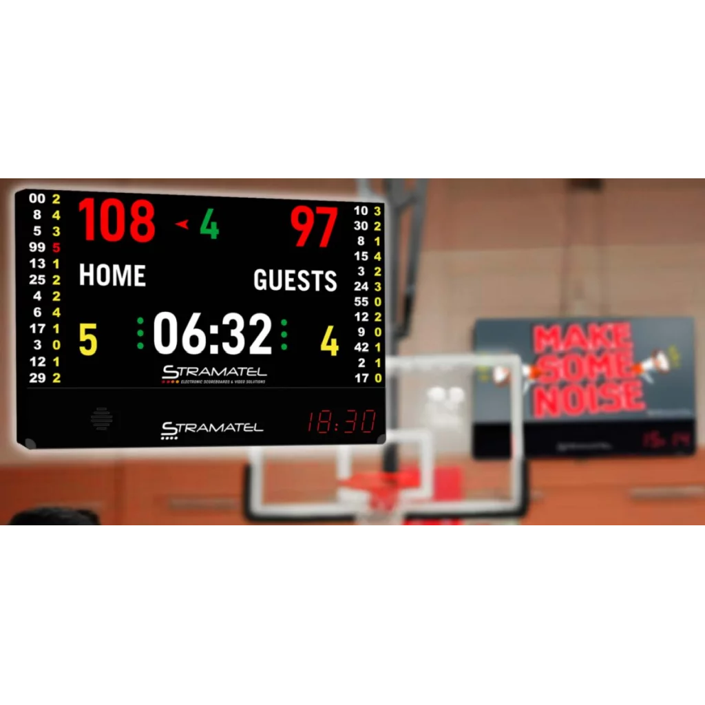 Innendørs VIDEO multisport resultattavle str. 200x131 cm
