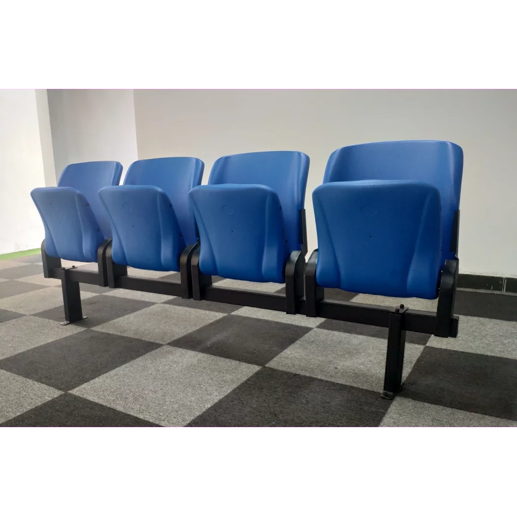 Teleskoptribune med Vino-stol m/tip-up-sete