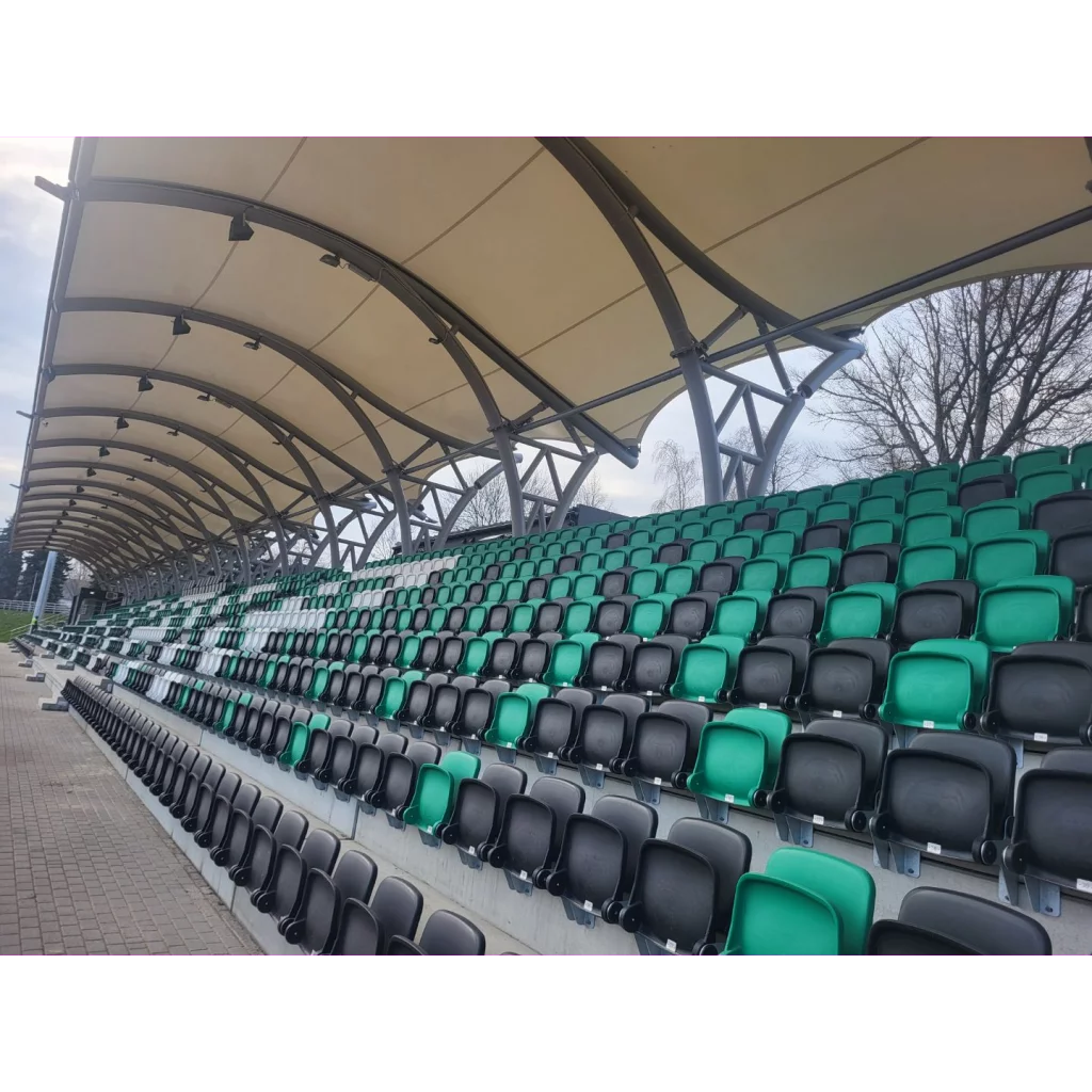 Energy tribunestol, tip-up-modell