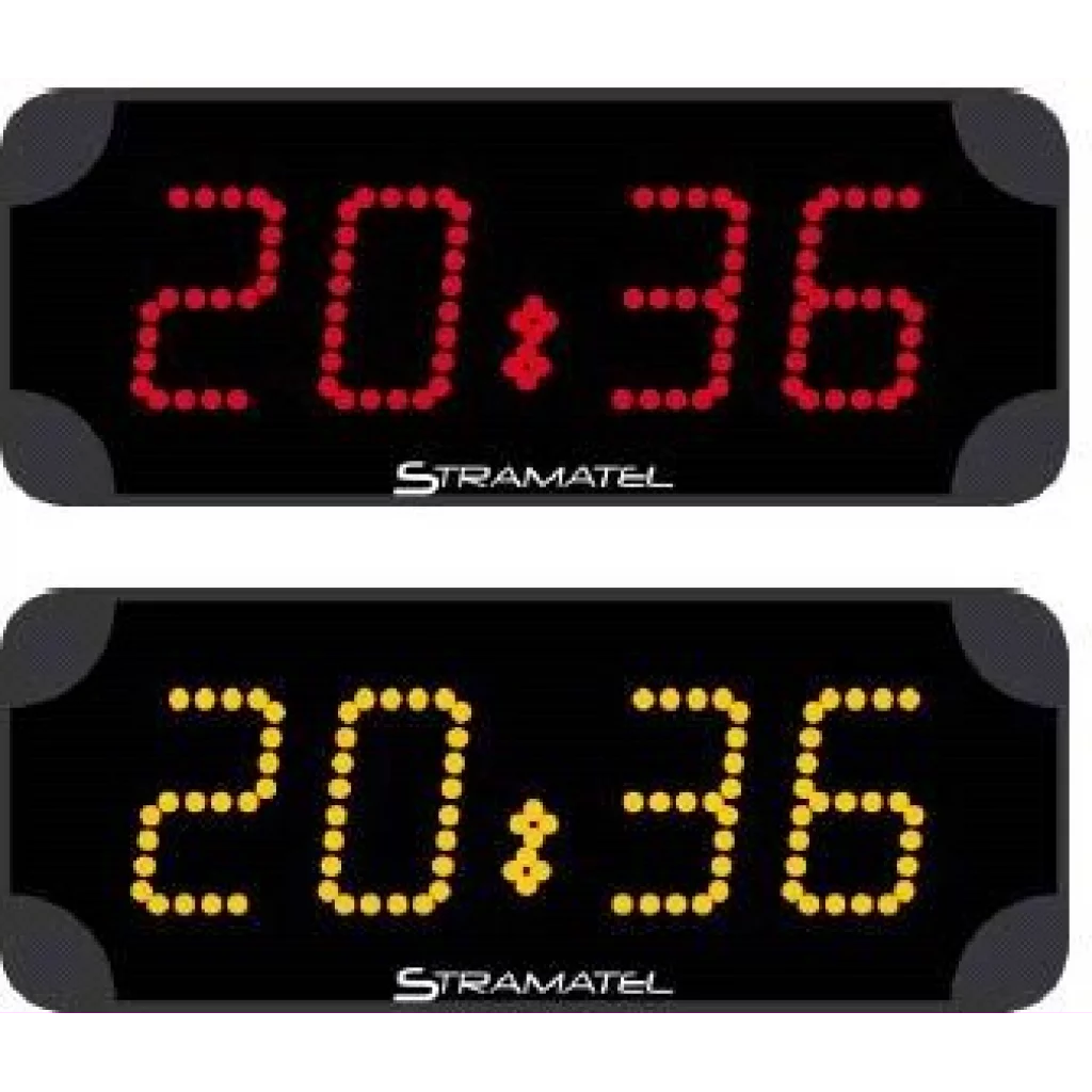 Veggklokke med skuddsikkert glass, Farge: Rød