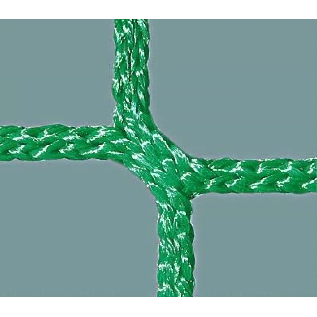 Fotballnett til 4 m mål 120 mm grønn PP - buet mod. C