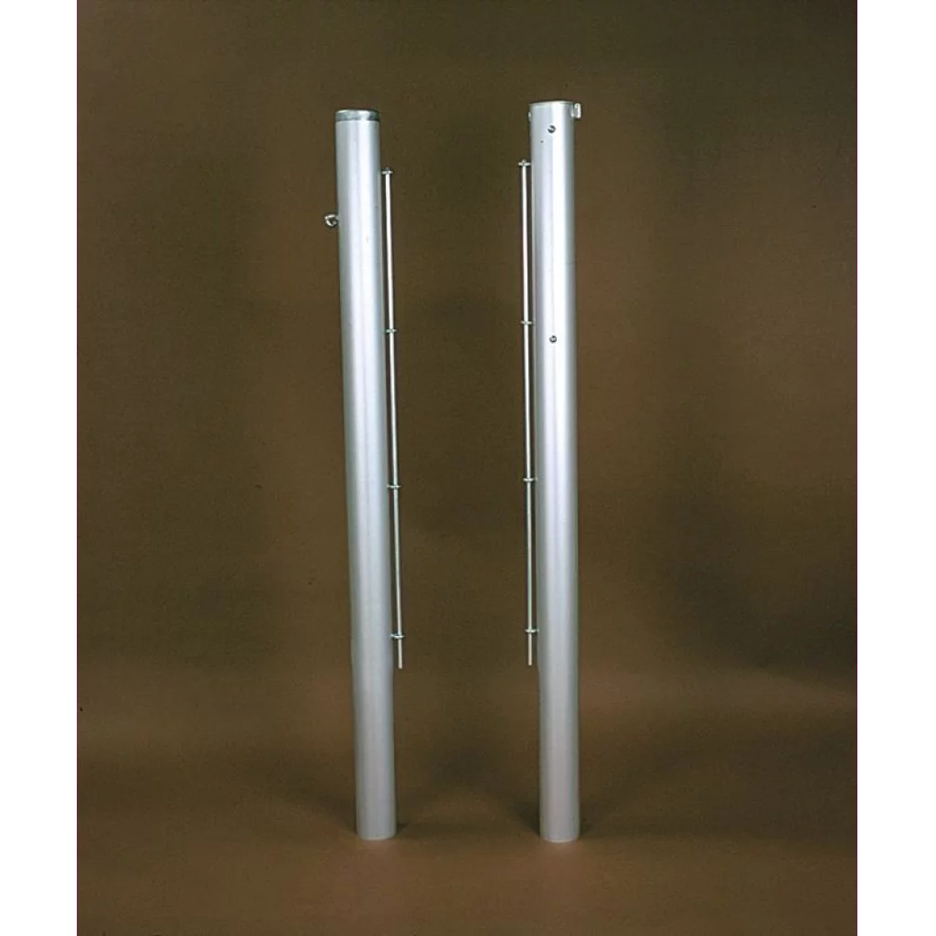 Tennisstolper i Ø=83  mm alu. inkl. markhylser