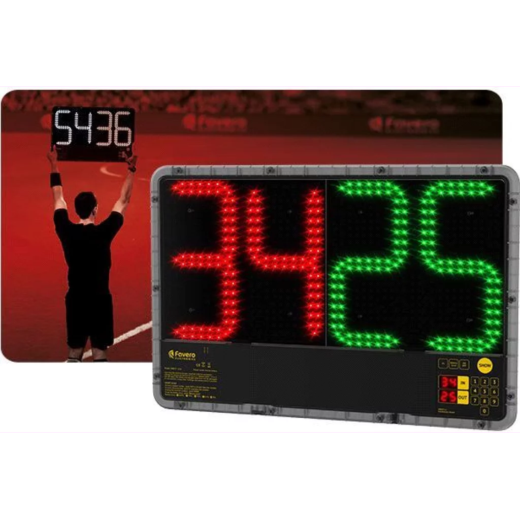 Innbyttertavle fotball - tosidig