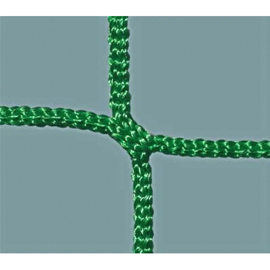Fotballnett 11'er 45 mm 3 mm grønn PP - buet mod. C-form