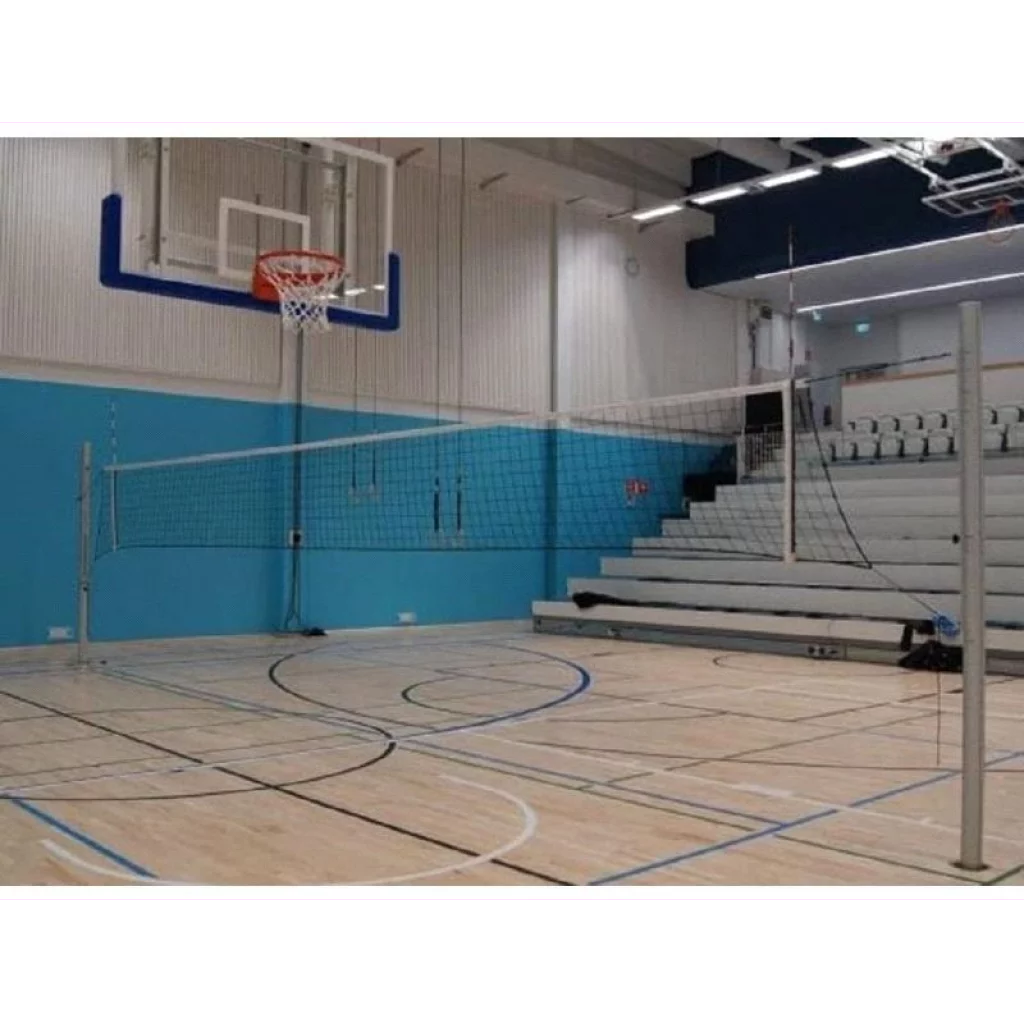 Volleyballstolper i alu. 100/65 mm