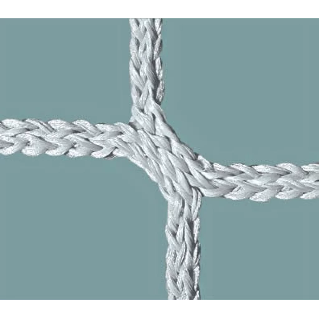 Håndballnett Match 60 mm 5 mm hvit polyester D:80/100 cm