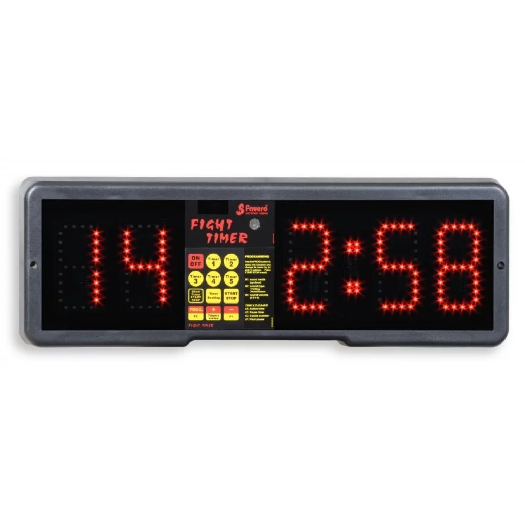 Fight Timer / Gym Timer for vegg, str. 56x19x4cm