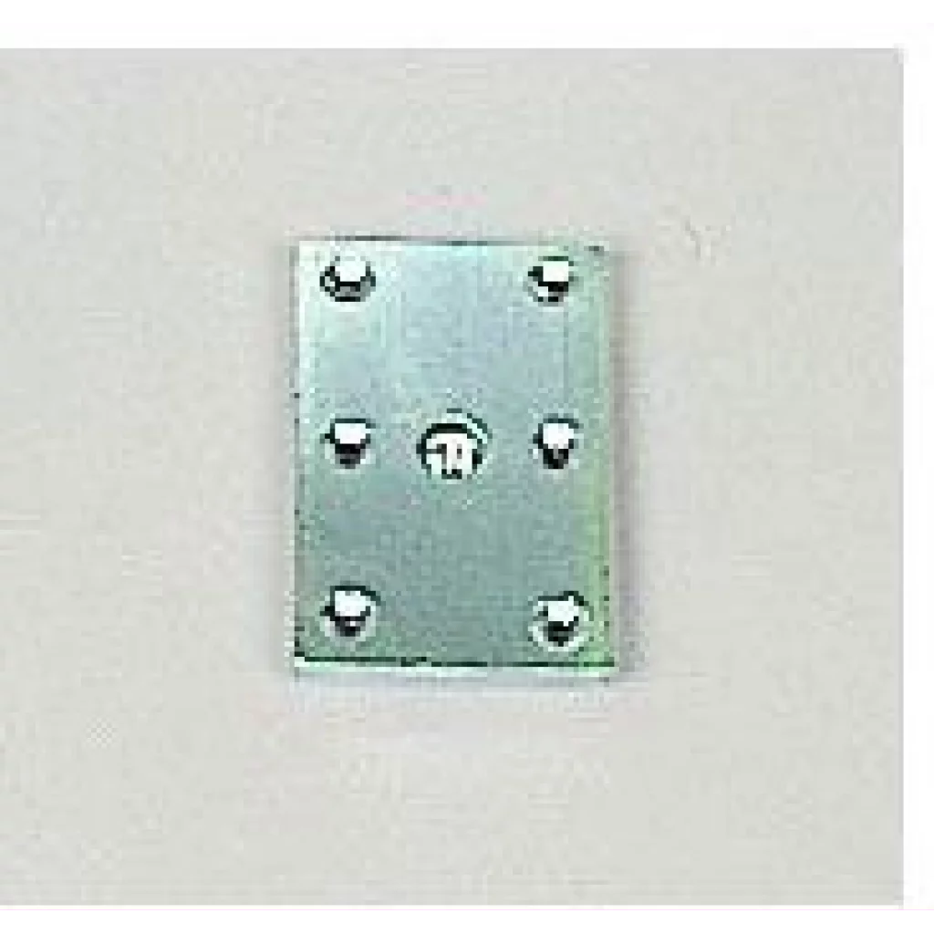 Gulvbrikke for rattskrue M12, 100x60x6 mm